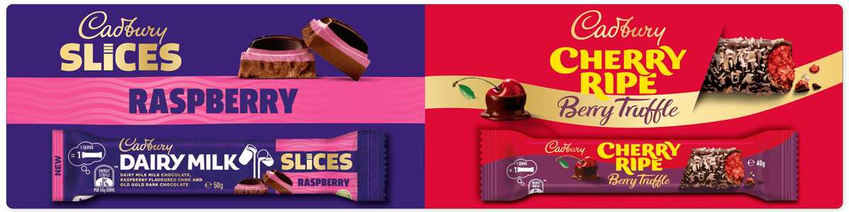 Cadbury Raspberry Slices Cherry Ripe Berry Truffle